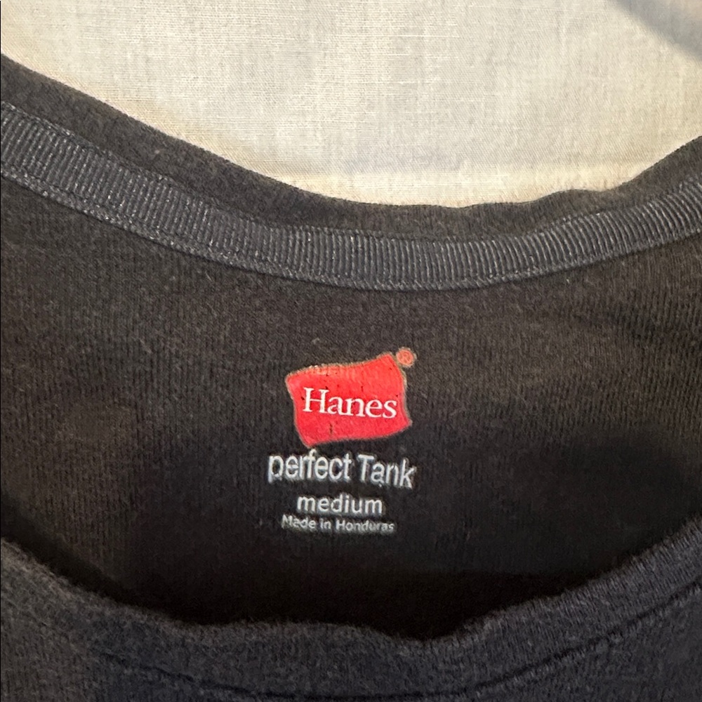 Hanes Black Perfect Tank Top - Picture 2 of 3